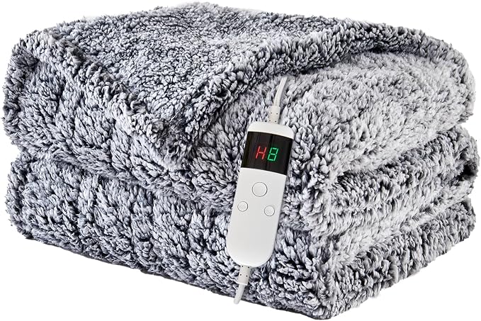 Heated Blanket Heated Twin, Electric Blanket 62"x84" Heating Blanket by PENGZHUTECHNOLOGY