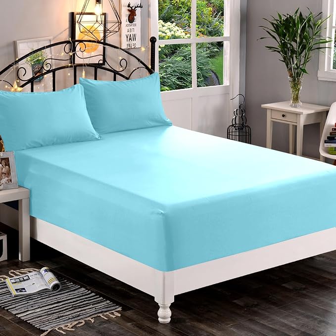 Elegant Comfort 1500 Premium Quality Fitted Sheet Ultra Soft 18-24 Inch Extra - Image 2