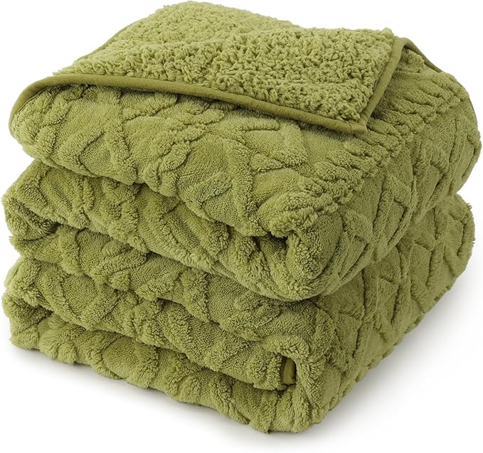 20lbs Weighted Blanket for Adults 60 x 80 inches, Ultra Fluffy Jacquard Sherpa by Home