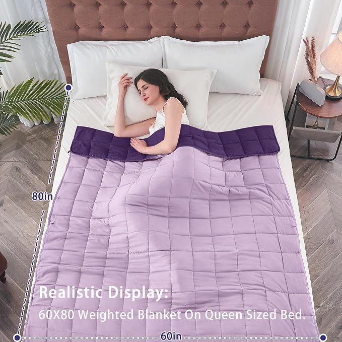 yescool Weighted Blanket for Adults Cooling Heavy Blanket for Sleeping Perfect - Image 2