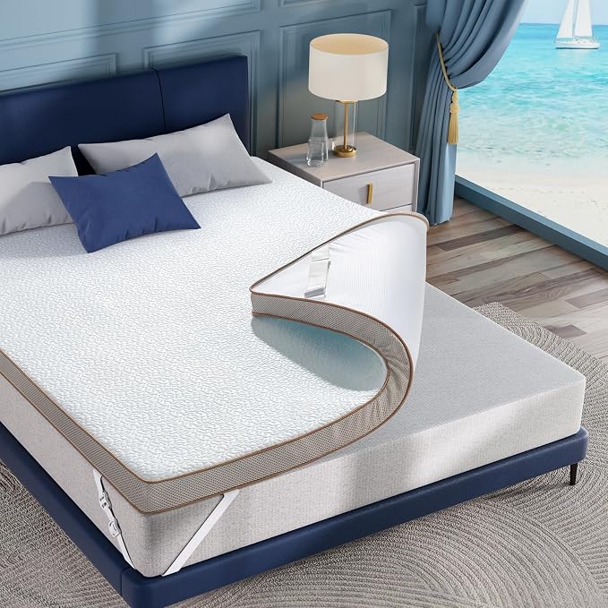 BedStory Cooling Mattress Topper King Size, 3 Inch Gel Infused Memory Foam - Image 8