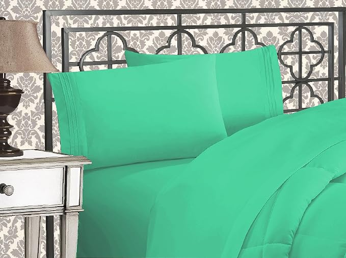 Elegant Comfort Luxurious 1500 Premium Hotel Quality Microfiber Three Line by ELEGANTCOMFORT