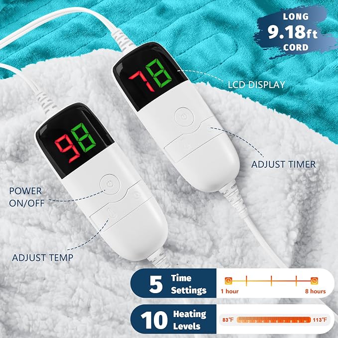 Heated Electric Blanket King Size - Image 3