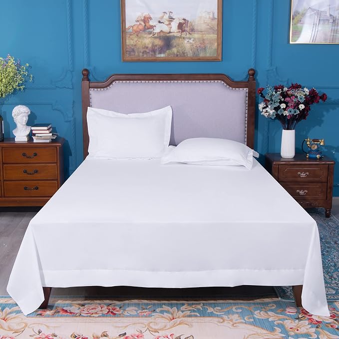 NTBAY Twin Extra-Long Flat Sheet Only - Image 4