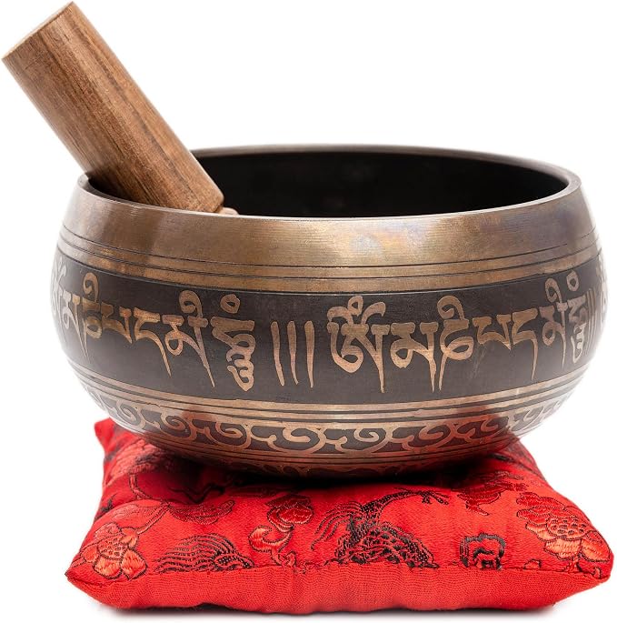 Premium Tibetan Singing Bowl Set – Handmade in Nepal Sound & Meditation Bowl – - Image 9