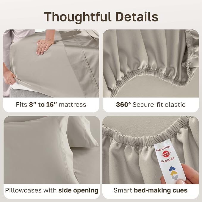 California Design Den Full Size Bed Sheets Set - Image 5