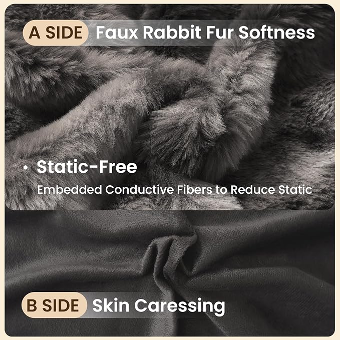 ZonLi Fluffy Body Pillow for Adults, Fuzzy Faux Fur Body Pillow - Image 3