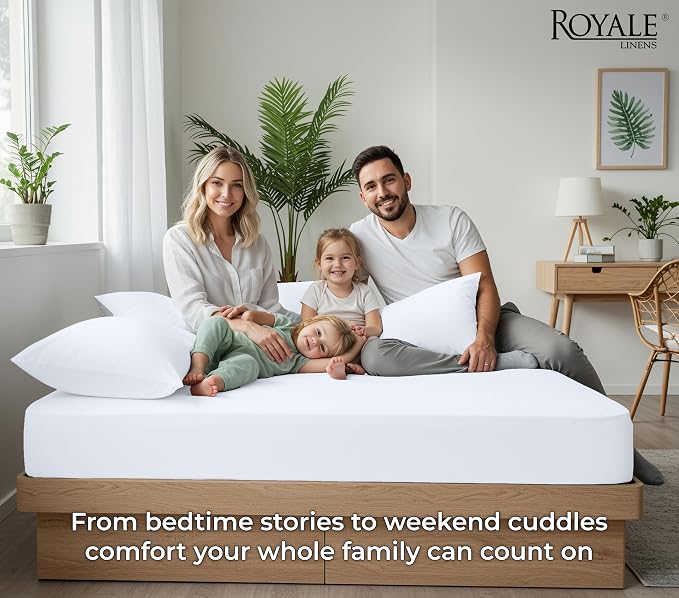 Royale Linens 100% Organic Cotton 2 Pack Fitted Sheet - Image 6