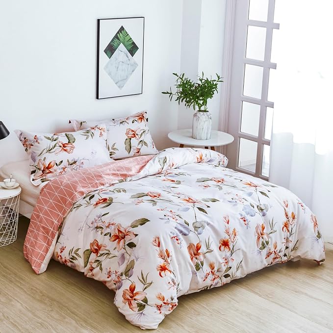 OAITE Duvet Cover Set, 100% Cotton Comforter Cover - Image 2