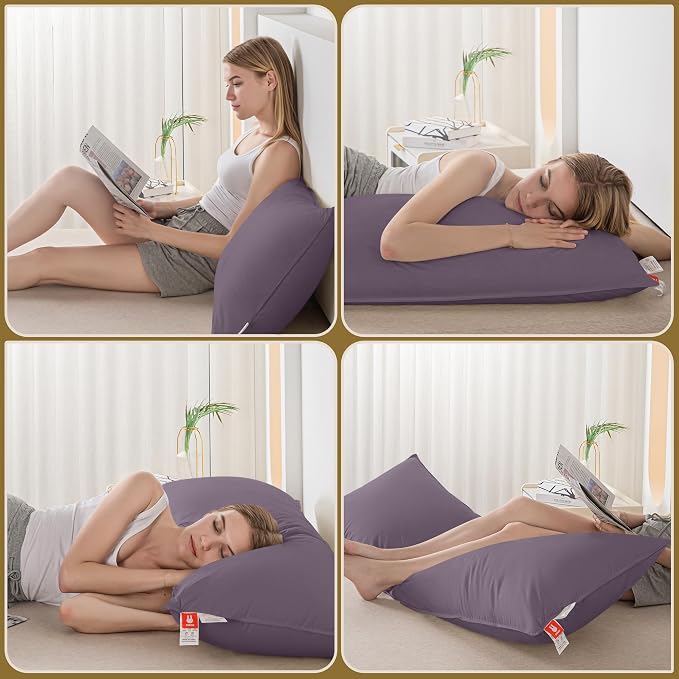 Goose Down Body Pillows for Adults, Large Body Pillow for Side Sleeper - Image 7
