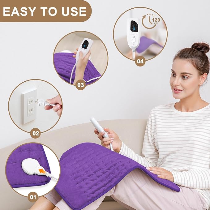 Deepsoon Heating Pad, Electric Heating Pads - Image 2