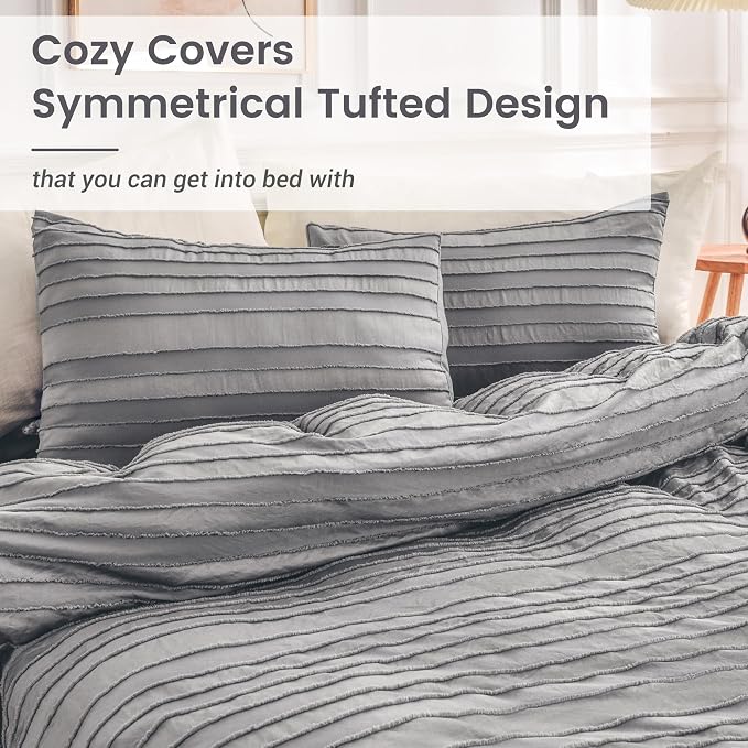 NEXHOME PRO Duvet Cover Queen, Soft and Lightweight 100% Washed Microfiber - Image 9