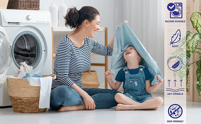 Royale Linens 2 Pack Bulk Flat Sheet Set - Image 6