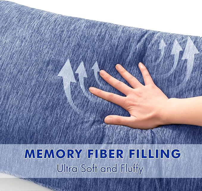 MIULEE Body Pillow for Adults Shredded Memory Foam for Sleeping - Image 4