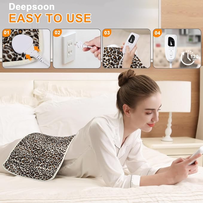 Deepsoon Heating Pad, Electric Heating Pads - Image 3