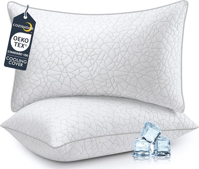 COZSINOOR Standard Size Cooling Bed Pillows by COZSINOORBEDDING