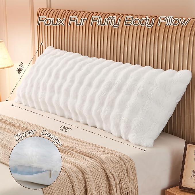 YZ HOME Faux Fur Fluffy Body Pillow - Image 7