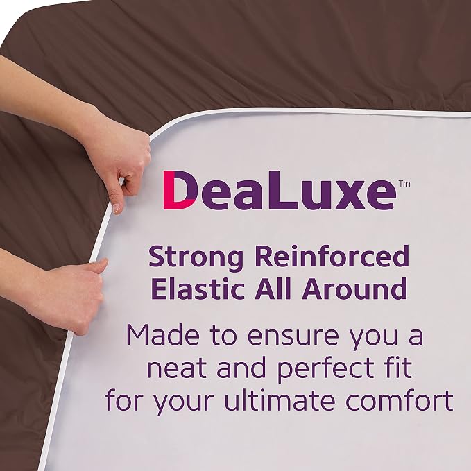 Deep Fitted Sheets King – King Size Fitted Sheet Only Deep Pocket – 21” King - Image 4