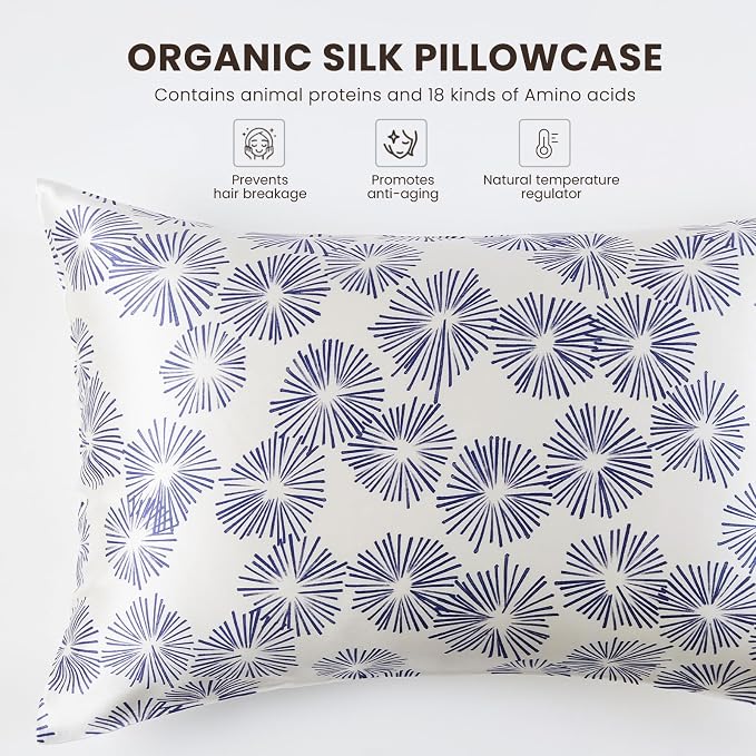 THXSILK Dandelion Style 6A+ Grade Mulberry Silk Pillowcase - Image 2