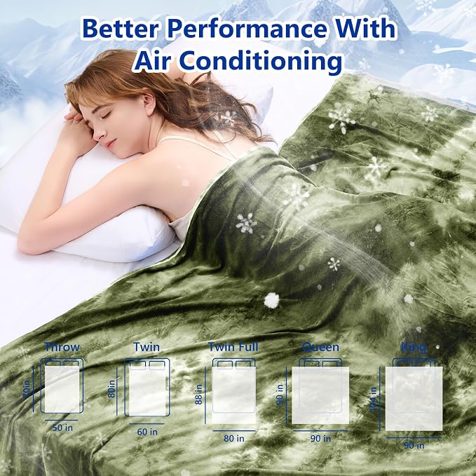Topcee Cooling Throw Blanket for Hot Sleepers, Arc-Chill Q-Max >0.5 Cool Fiber - Image 7