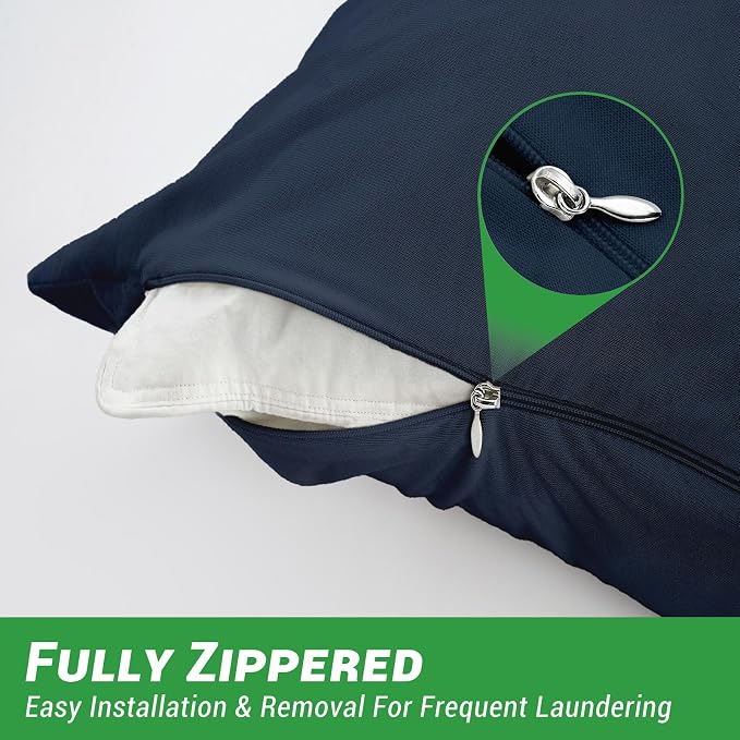 Gogreen Bamboo Rayon Waterproof Pillow Protector, Breathable Pillow Cover - Image 3
