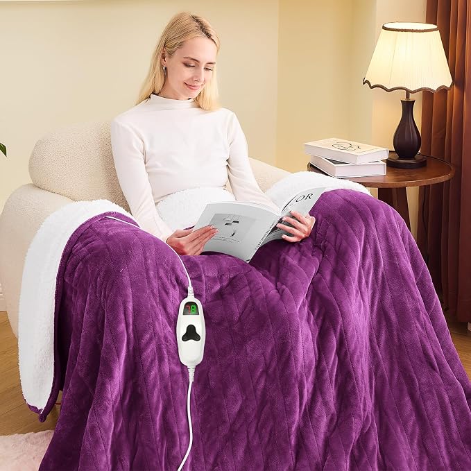 greenoak Heated Blanket Electric Full 72"X84", Heating Blanket by Greenoak