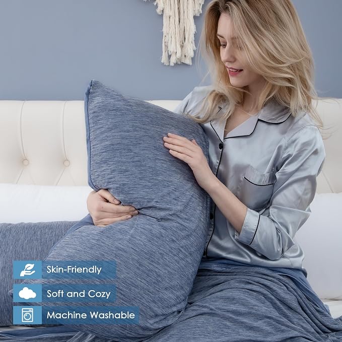 CHOSHOME Cooling Pillow Cases Zipper Pillow Covers Q-Max > 0.45 Zippered - Image 6