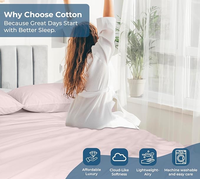Royale Linens 100% Organic Cotton Twin XL Flat Sheet Only - Image 7