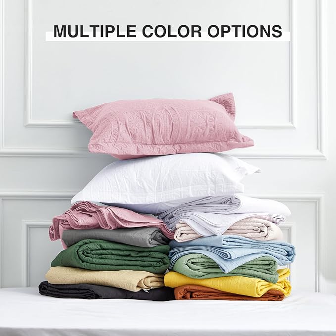 Love's cabin Quilts for Full Bed Pink Bedspreads Bedding Set - Image 8