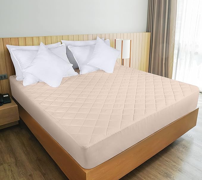 Utopia Bedding Quilted Fitted Mattress Pad, King Size, Elastic Fitted Mattress - Image 6
