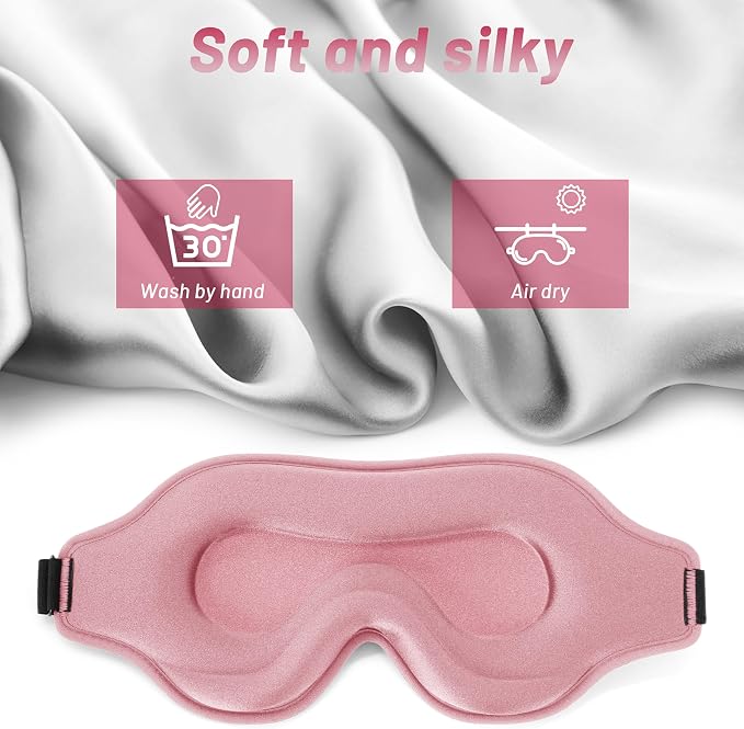 Sleep Eye Mask for Men Women, Sleeping Mask for Side Sleeper, Travel Blackout - Image 6