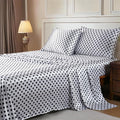 MR&HM Satin Bed Sheets with Elastic Corner Straps, King Size Sheets Set by MRHM