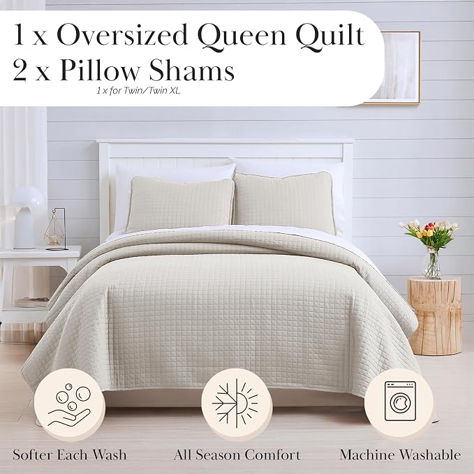 Southshore Fine Living, Inc. Full/Queen Quilt Bedding Set, Microfiber Quilts - Image 2