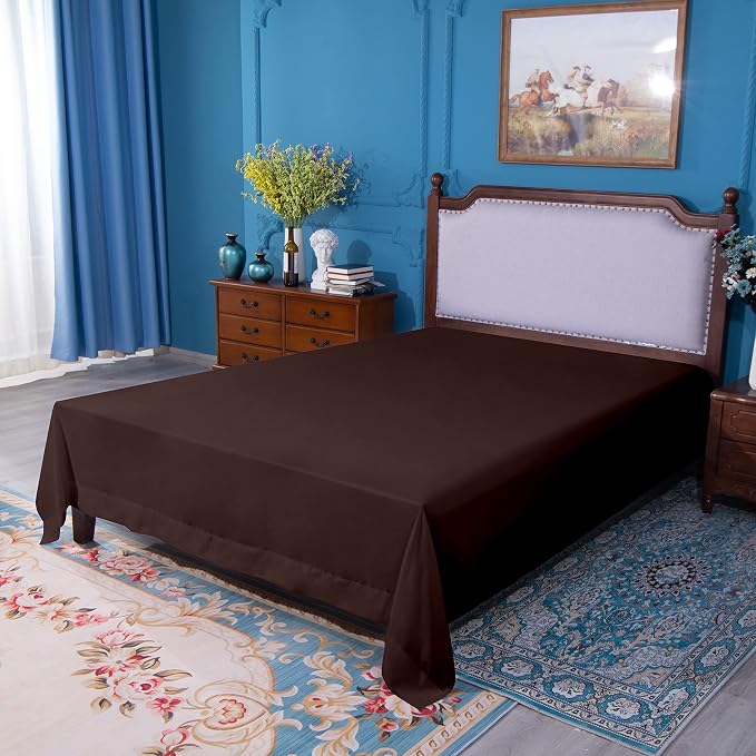 NTBAY 100% Brushed Microfiber King Flat Sheet, 1800 Super Soft and Cozy - Image 5
