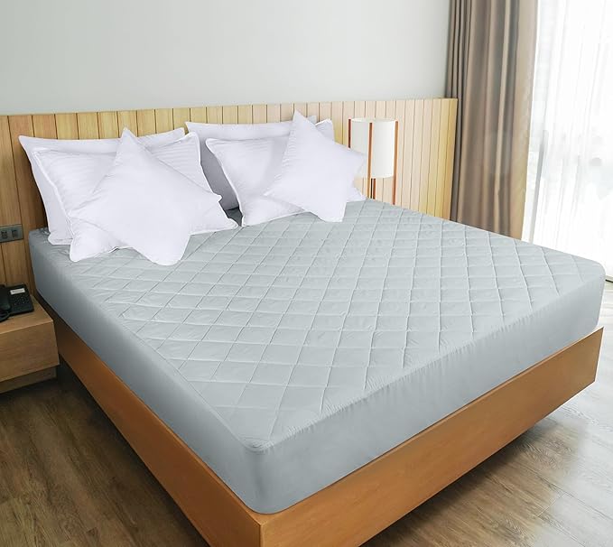 Utopia Bedding Quilted Fitted Mattress Pad, Twin Size, Elastic Fitted Mattress - Image 6