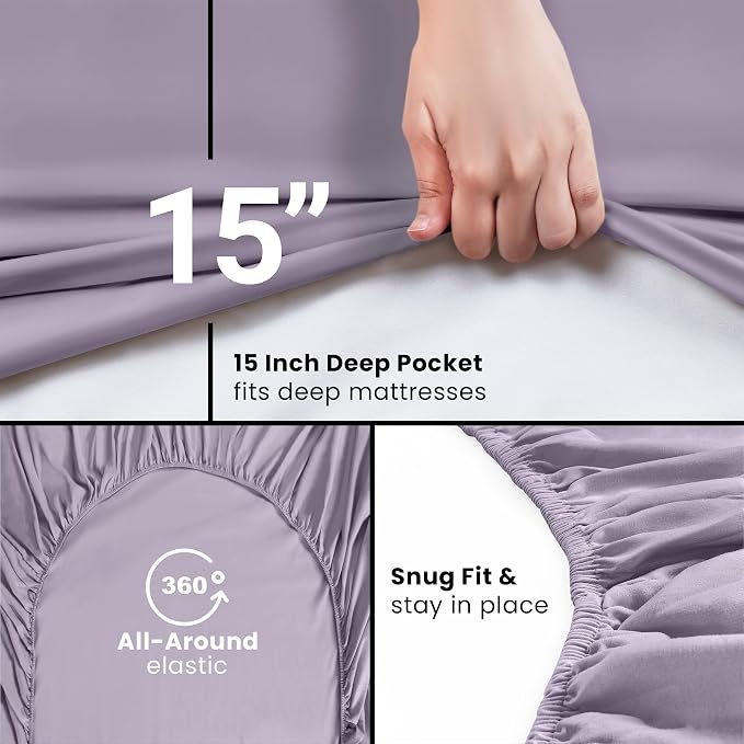 Utopia Bedding Twin Fitted Sheet - Image 3