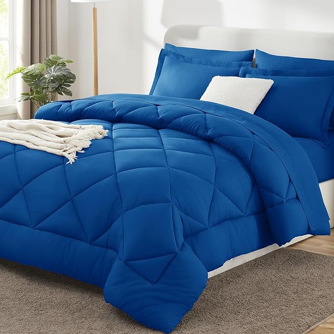 CozyLux King Size Comforter Set Classic Blue by CozyLux