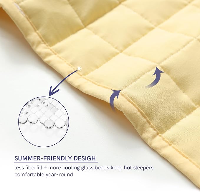 YnM King Size Weighted Blanket for Adults, Exclusive Smallest Compartments - Image 4