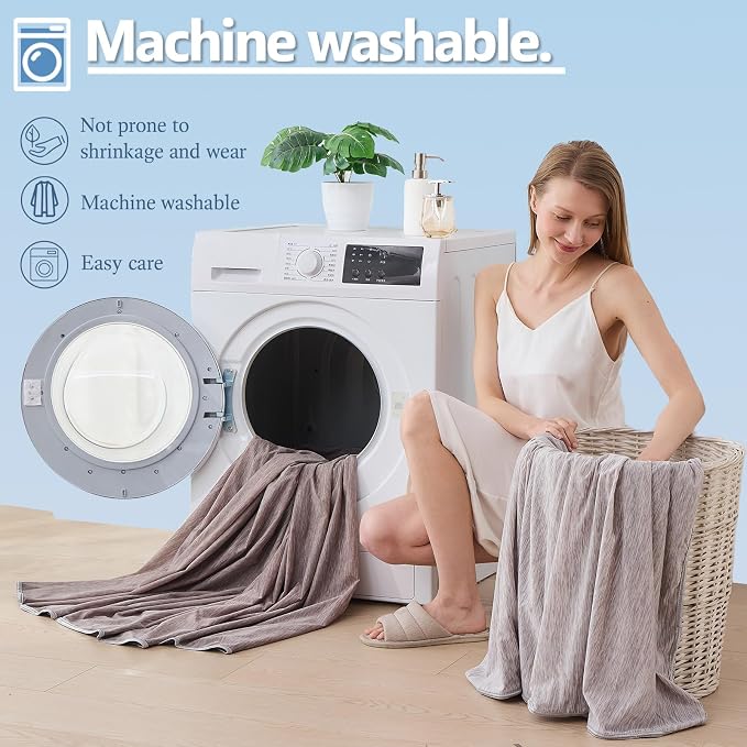 Cooling Blanket Throw Size, Cold Blanket Thin Lightweight Breathable Soft - Image 8