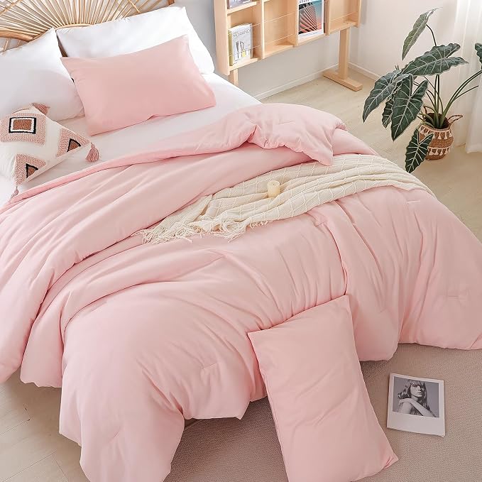 weigelia Pink Comforter Full Size Set – Soft All-Season Bedding - Image 3