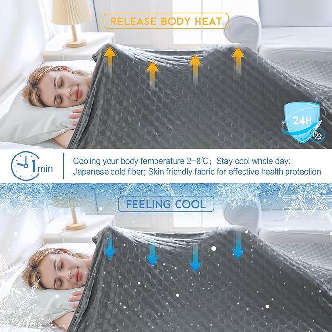AmyHomie Cooling Blanket, Summer Blankets - Image 4