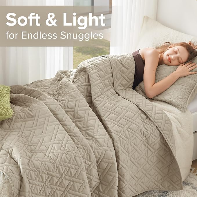 Comfort Spaces Twin Quilt Set Modern Reversible Diamond Coverlet Twin Bedding - Image 7
