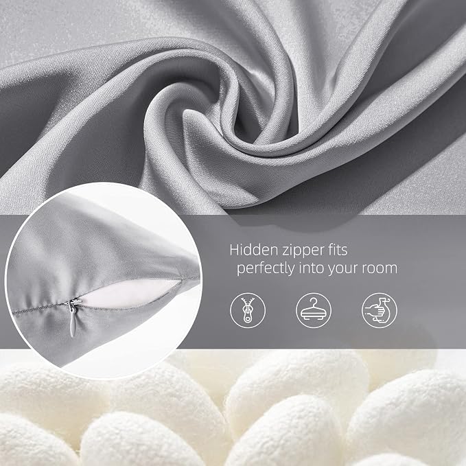Silk Pillow Cases for Hair and Skin Mulberry Silk Pillowcase Soft Breathable - Image 6