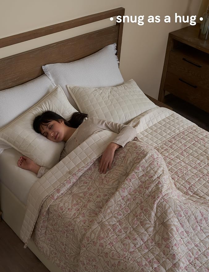 YnM King Size Linen Weighted Blanket - Image 3