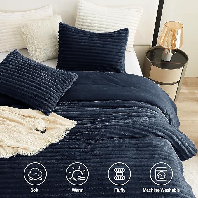CozyLux Fluffy King Size Comforter Set - Image 2