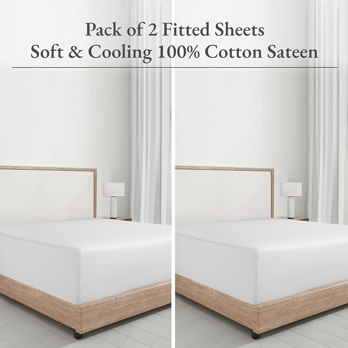 California Design Den Full Size Fitted Sheets Only 2 Pack - Image 4