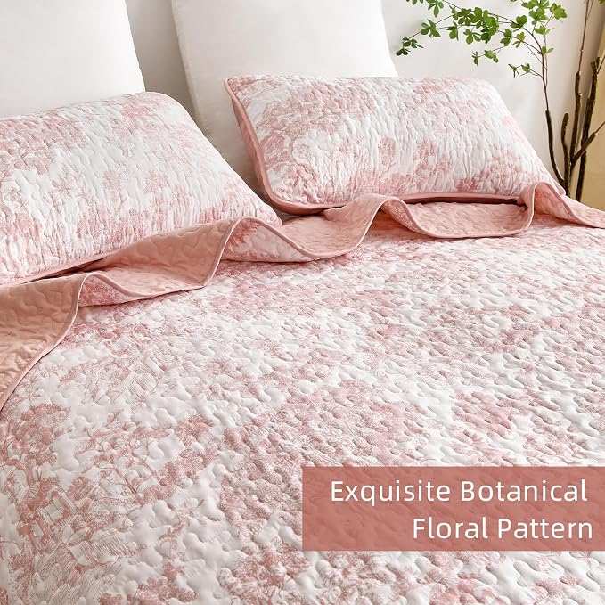 WONGS BEDDING Botanical Quilt Set Full Size - Image 4