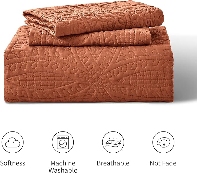 Love's cabin Quilts for Full Bed Umber Bedspreads Bedding Set - Image 8