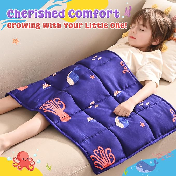 anfie Weighted Lap Pad 2 Pounds, Weighted Blanket Kids Cooling Blanket - Image 3