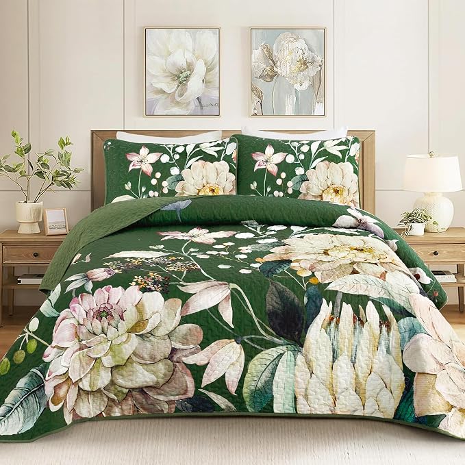 Drucon Floral Quilt King Size by DRUCON
